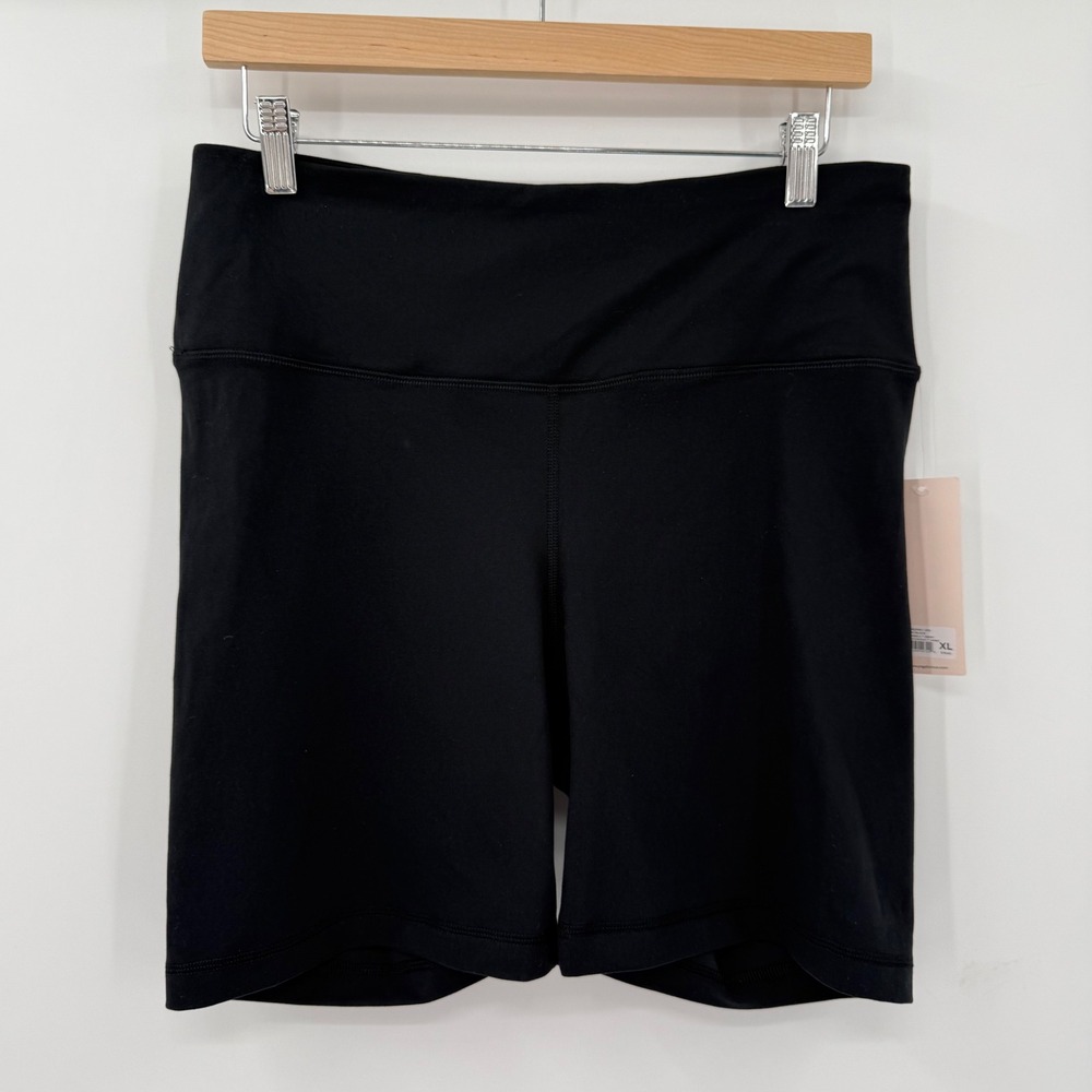 NWT Yogalicious Lux Everyday 7" High Waist Biker Shorts Black XL Yoga